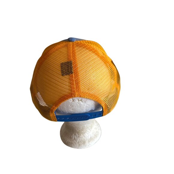 Bonfire Brewing Rope Hat Blue Gold Trucker Style Mesh Back Adjustable Snapback - Picture 4 of 7